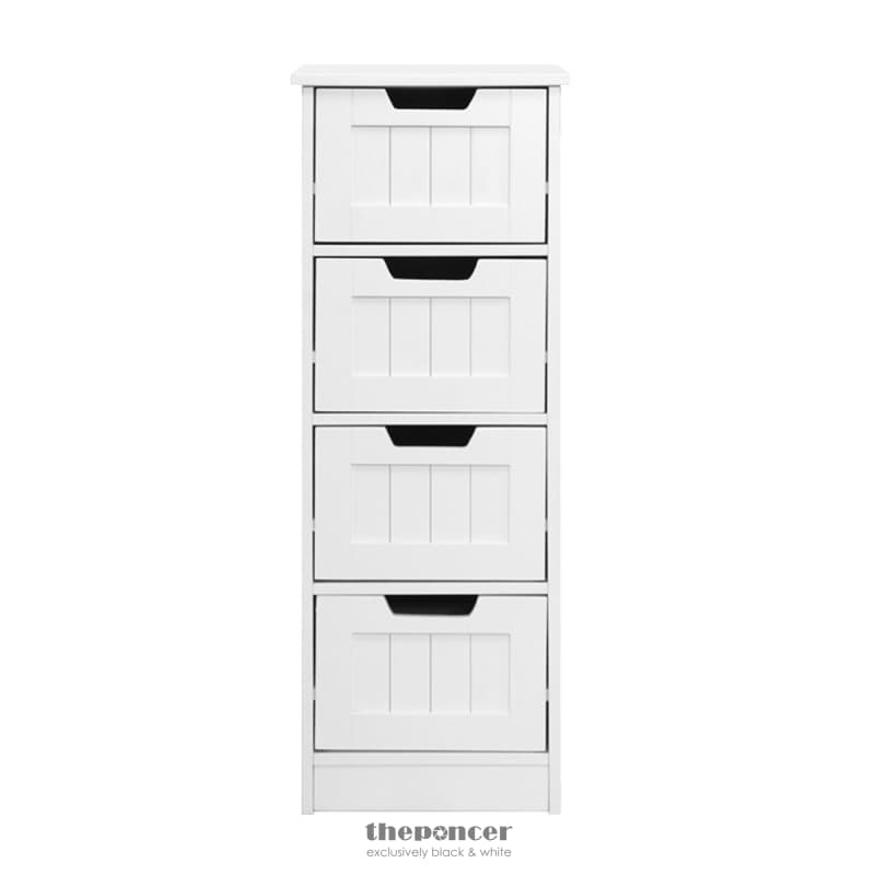 ARTISS 4 CHEST OF DRAWERS - LEESA WHITE