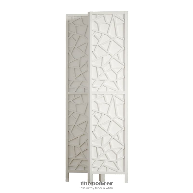 ARTISS 4 PANEL ROOM DIVIDER SCREEN 162X170CM CLOVER WHITE