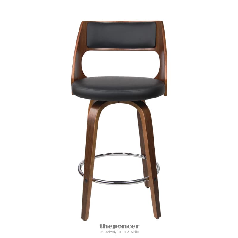 ARTISS 4X BAR STOOLS SWIVEL LEATHER CHAIR 76CM