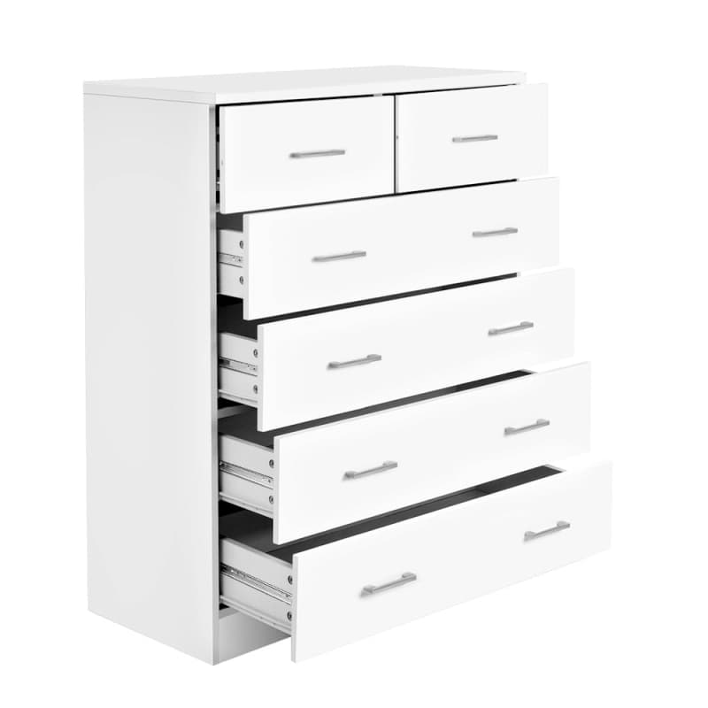 ARTISS 6 CHEST OF DRAWERS - ANDES WHITE