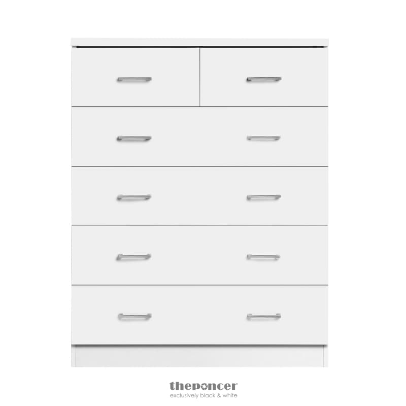 ARTISS 6 CHEST OF DRAWERS - ANDES WHITE