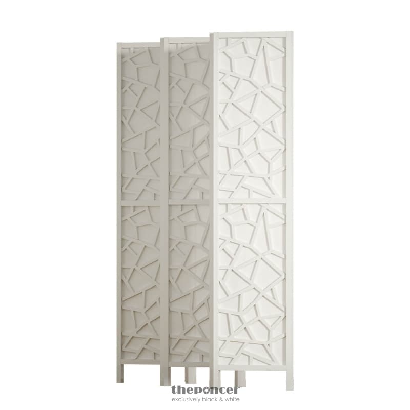 ARTISS 6 PANEL ROOM DIVIDER SCREEN 244X170CM CLOVER WHITE