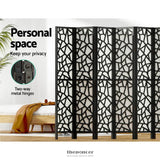 ARTISS 8 PANEL ROOM DIVIDER SCREEN 325X170CM CLOVER BLACK