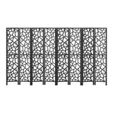 ARTISS 8 PANEL ROOM DIVIDER SCREEN 325X170CM CLOVER BLACK