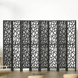 ARTISS 8 PANEL ROOM DIVIDER SCREEN 325X170CM CLOVER BLACK