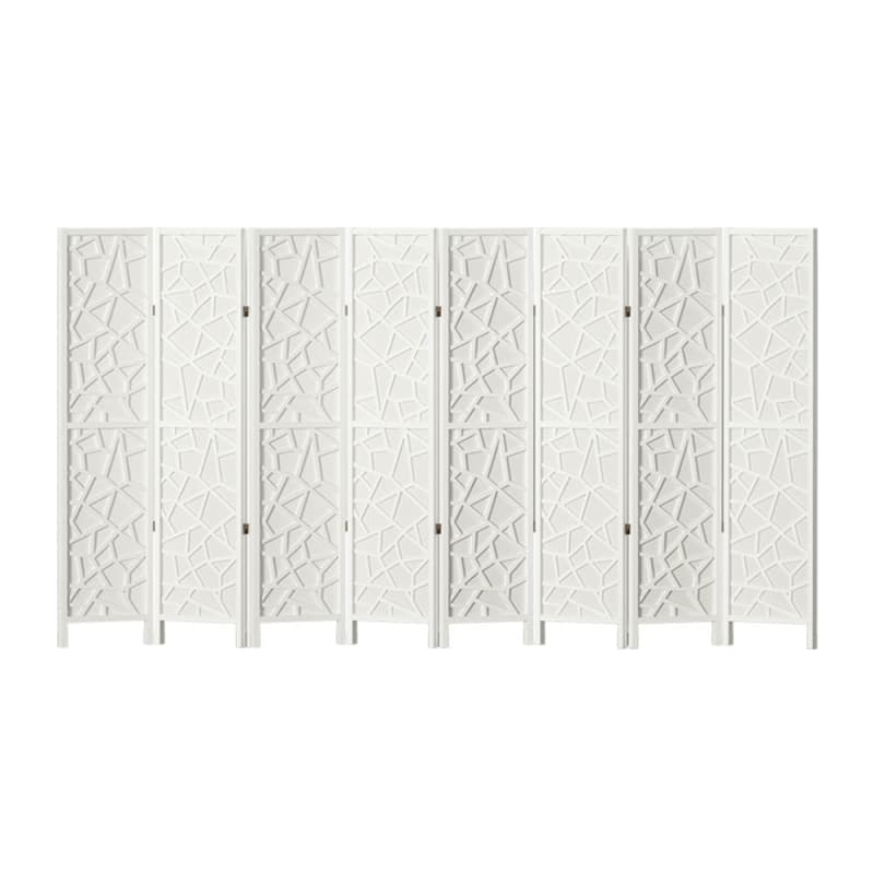 ARTISS 8 PANEL ROOM DIVIDER SCREEN 325X170CM CLOVER WHITE