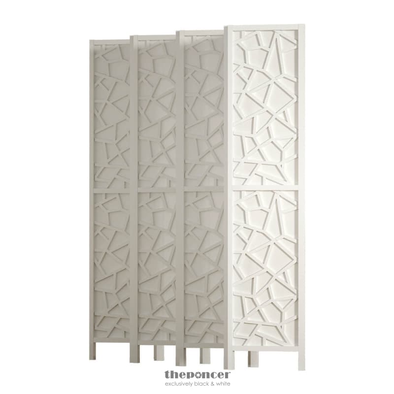 ARTISS 8 PANEL ROOM DIVIDER SCREEN 325X170CM CLOVER WHITE