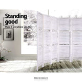ARTISS 8 PANEL ROOM DIVIDER SCREEN 326X170CM SHELF WHITE