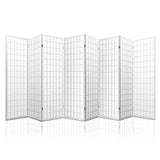 ARTISS 8 PANEL ROOM DIVIDER SCREEN 348X179CM WHITE