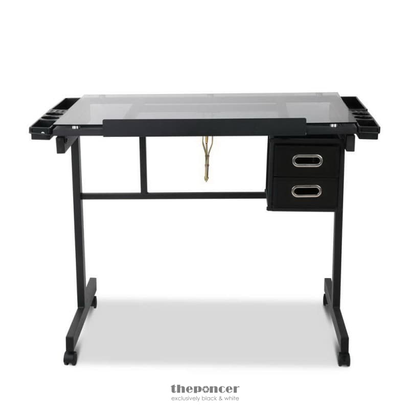 ARTISS ADJUSTABLE DRAWING DESK - BLACK AND GREY