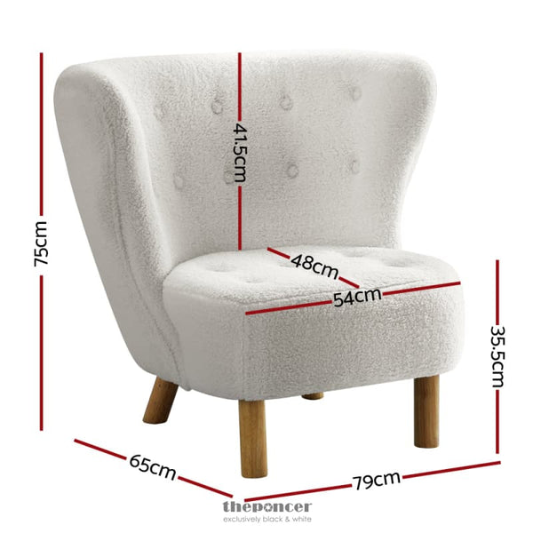 ARTISS ARMCHAIR LOUNGE ACCENT CHAIR ARMCHAIRS COUCH CHAIRS