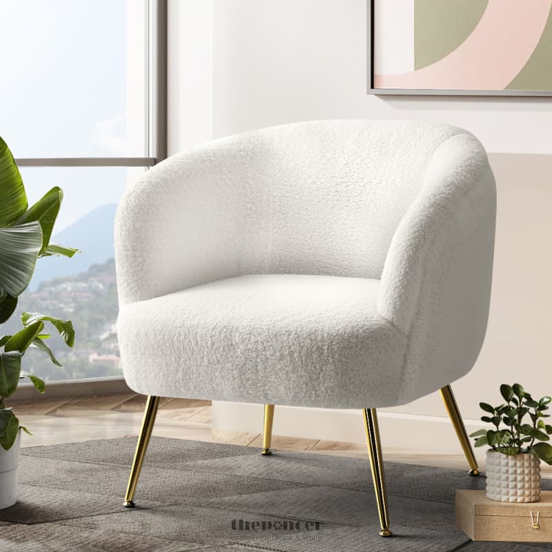 ARTISS ARMCHAIR LOUNGE CHAIR ACCENT CHAIRS ARMCHAIRS SHERPA