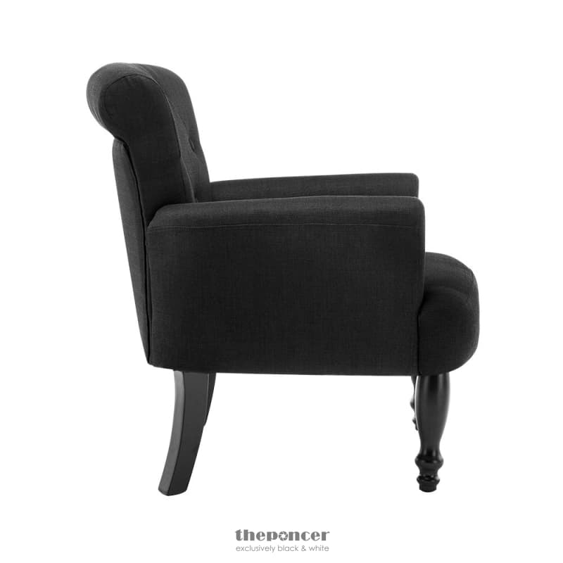 ARTISS ARMCHAIR WINGBACK CHARCOAL LOTHAIR