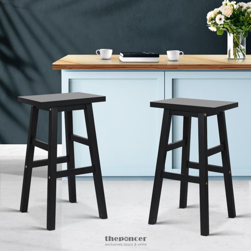 ARTISS BAR STOOLS KITCHEN COUNTER STOOLS WOODEN CHAIRS