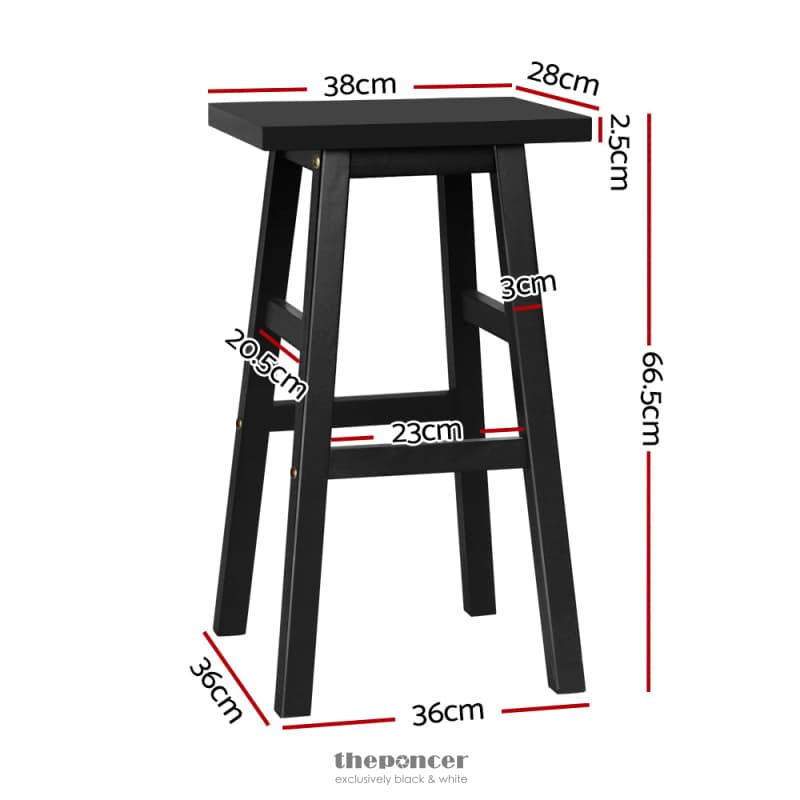 ARTISS BAR STOOLS KITCHEN COUNTER STOOLS WOODEN CHAIRS