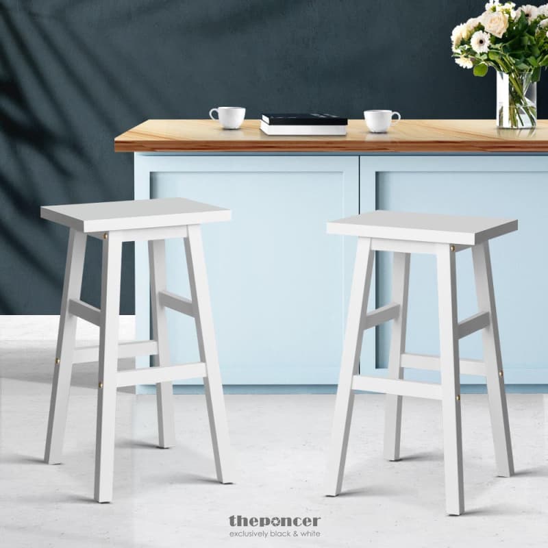 ARTISS BAR STOOLS KITCHEN COUNTER STOOLS WOODEN CHAIRS