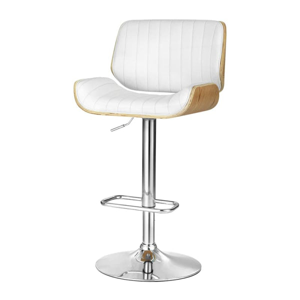 ARTISS BAR STOOLS SWIVEL LEATHER CHAIRS WOODEN