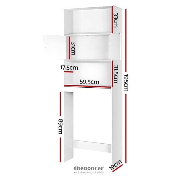 ARTISS BATHROOM CABINET OVER THE TOILET STORAGE SHELF