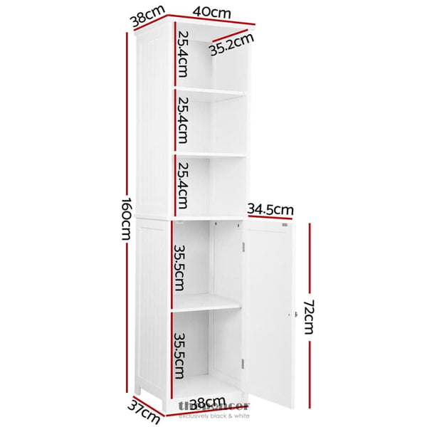 ARTISS BATHROOM CABINET STORAGE 160CM WHITE