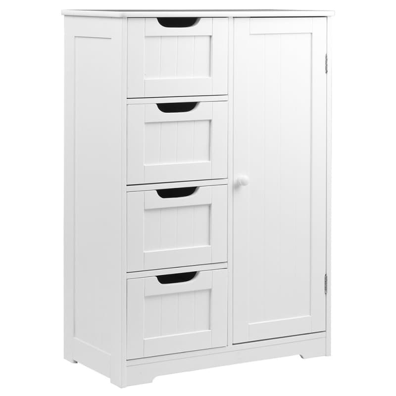 ARTISS BATHROOM CABINET STORAGE DRAWERS WHITE