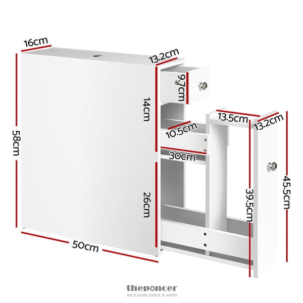 ARTISS BATHROOM STORAGE CABINET TISSUE HOLDER