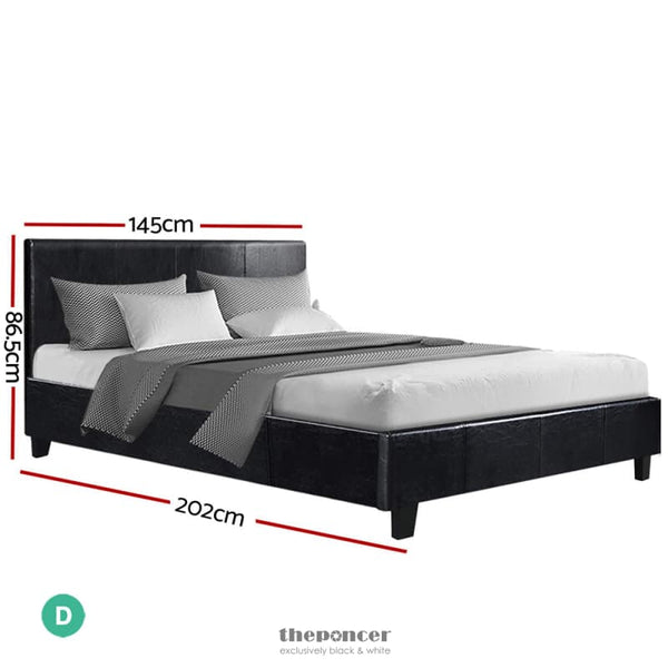 ARTISS BED FRAME DOUBLE SIZE BLACK NEO