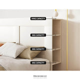 ARTISS BED FRAME DOUBLE SIZE HEAD WITH SHELVES HEADBOARD