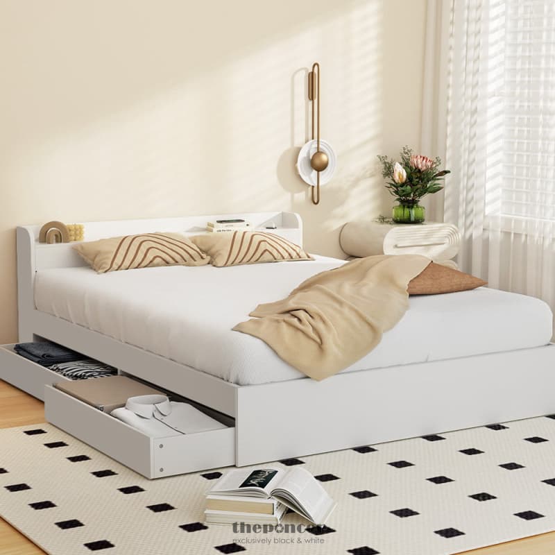 ARTISS BED FRAME DOUBLE SIZE MATTRESS BASE WTIH CHARGING