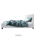 ARTISS BED FRAME KING SINGLE SIZE WHITE NEO