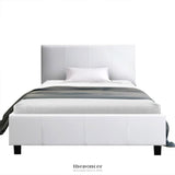 ARTISS BED FRAME KING SINGLE SIZE WHITE NEO