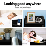 ARTISS BEDSIDE TABLE 1 DRAWER WITH SHELF - FARA BLACK