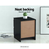 ARTISS BEDSIDE TABLE 2 DRAWERS - PEPE BLACK