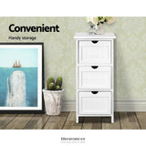 ARTISS BEDSIDE TABLE BATHROOM STORAGE CABINET 3 DRAWERS