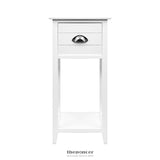 ARTISS BEDSIDE TABLE VINTAGE - THYME WHITE
