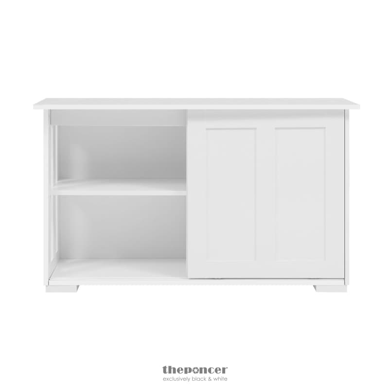 ARTISS BUFFET SIDEBOARD SLIDING DOORS - SERA WHITE