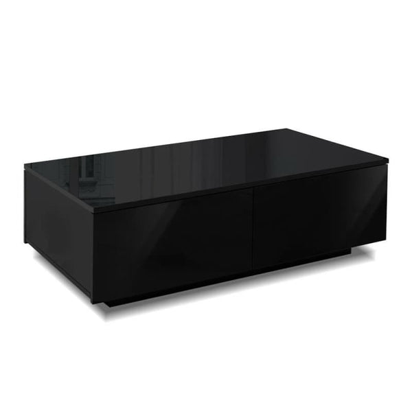 ARTISS COFFEE TABLE 4 DRAWERS BLACK TREVI