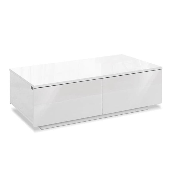 ARTISS COFFEE TABLE 4 DRAWERS WHITE TREVI