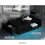 ARTISS COFFEE TABLE LED LIGHTS BLACK