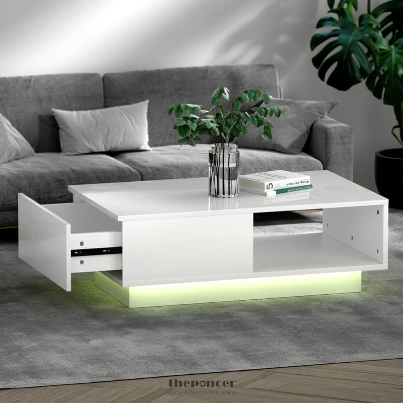 ARTISS COFFEE TABLE LED LIGHTS WHITE