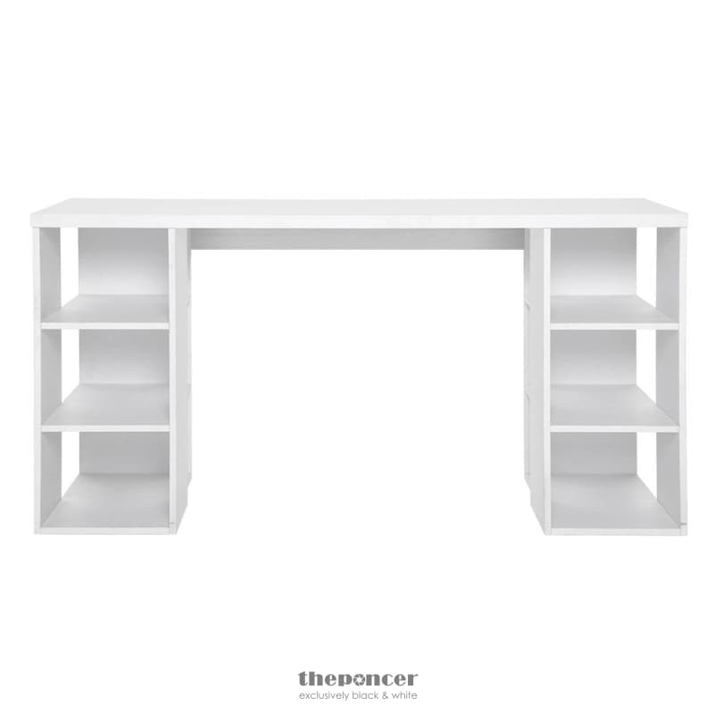 ARTISS COMPUTER DESK BOOKSHELF WHITE 150CM