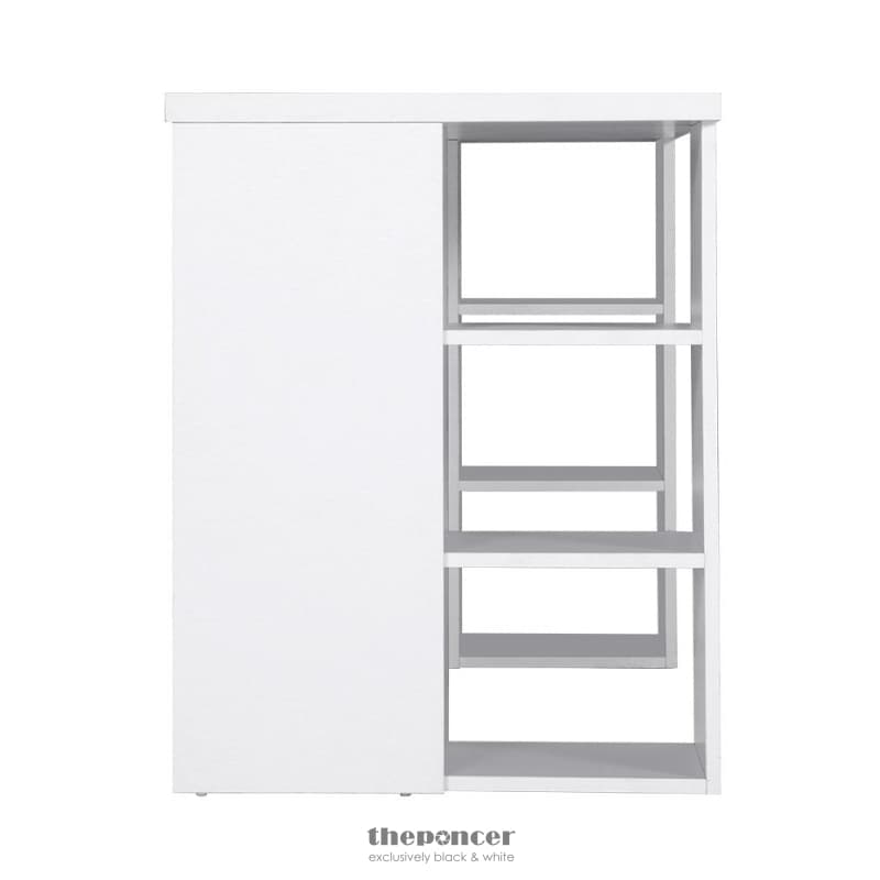 ARTISS COMPUTER DESK BOOKSHELF WHITE 150CM