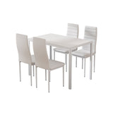 ARTISS DINING CHAIRS AND TABLE DINING SET 4 CHAIR SET OF 5