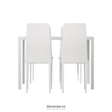 ARTISS DINING CHAIRS AND TABLE DINING SET 4 CHAIR SET OF 5