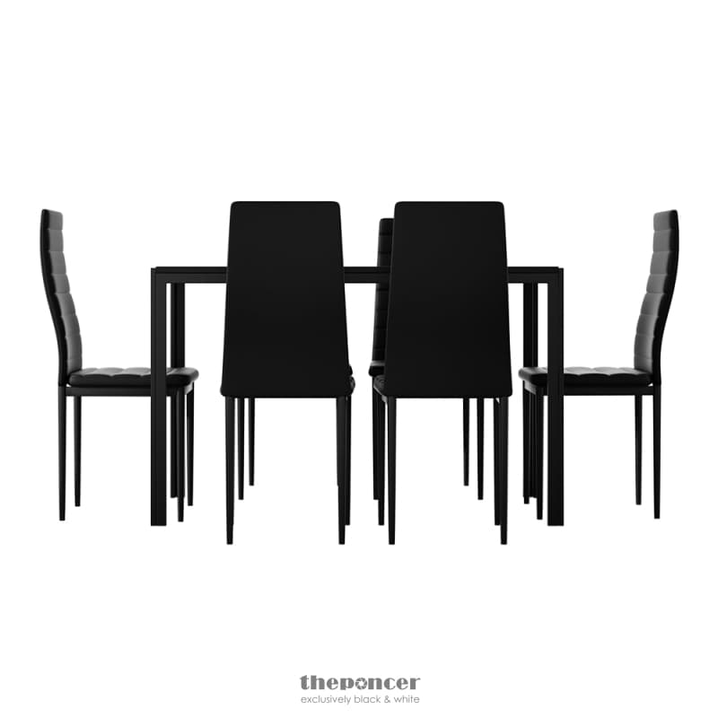 ARTISS DINING CHAIRS AND TABLE DINING SET 6 CHAIR SET OF 7