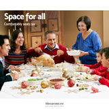 ARTISS DINING TABLE RECTANGULAR EXTENDABLE WHITE