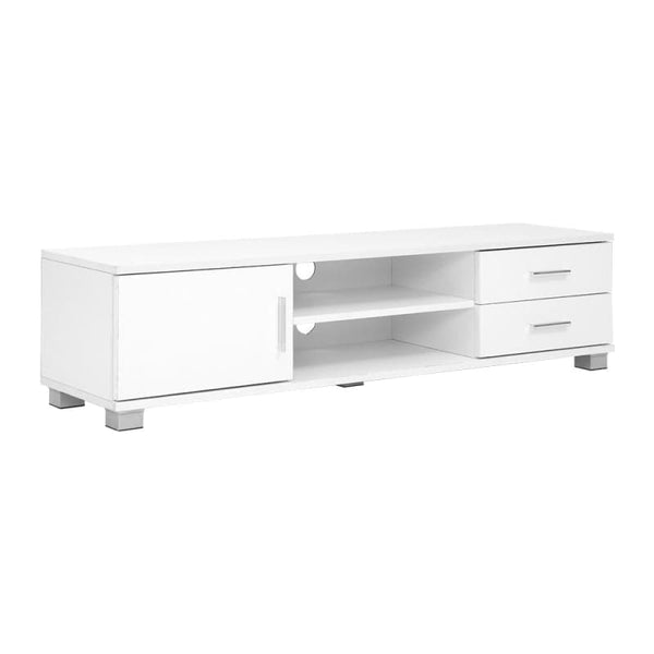 ARTISS ENTERTAINMENT UNIT TV CABINET 120CM WHITE DYLAN