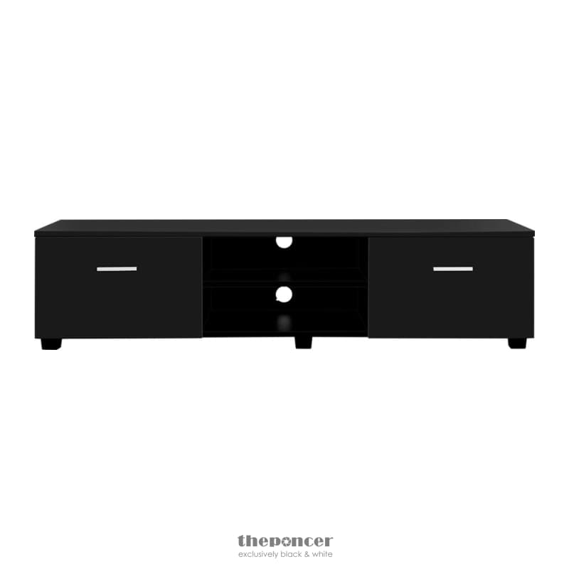 ARTISS ENTERTAINMENT UNIT TV CABINET 140CM BLACK JIM