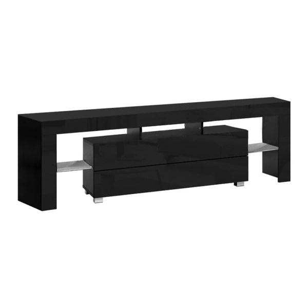 ARTISS ENTERTAINMENT UNIT TV CABINET LED 160CM BLACK ELO