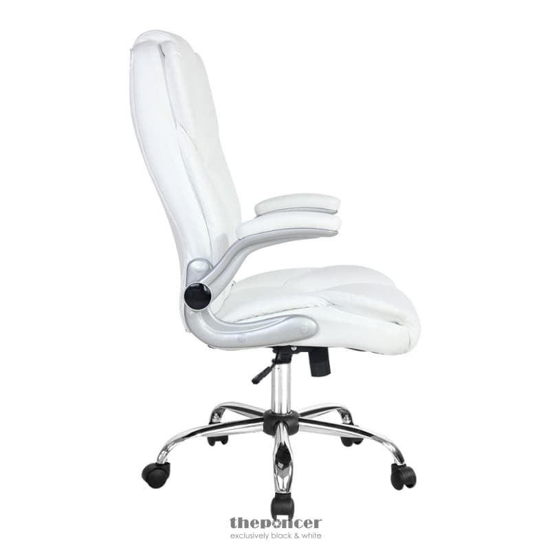 ARTISS EXECUTIVE OFFICE CHAIR LEATHER TILT WHITE