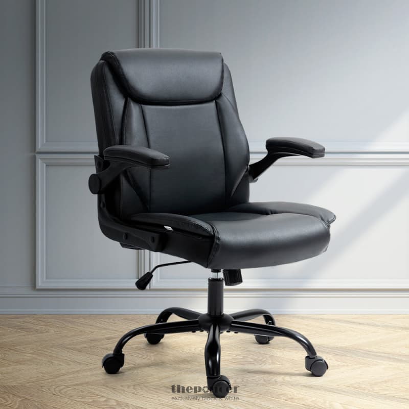 ARTISS EXECUTIVE OFFICE CHAIR MID BACK BLACK